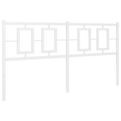 vidaXL Cabecero de metal blanco 160 cm