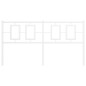 vidaXL Cabecero de metal blanco 160 cm vidaXL Cabecero de metal blanco 160 cm