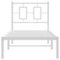 vidaXL Estructura de cama de metal con cabecero blanco 80x200 cm