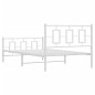 vidaXL Estructura cama metal con cabecero y pie cama blanca 107x203 cm vidaXL Estructura cama metal con cabecero y pie cama blanca 107x203 cm