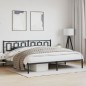 vidaXL Estructura de cama con cabecero metal negro 200x200 cm vidaXL Estructura de cama con cabecero metal negro 200x200 cm