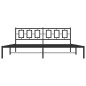 vidaXL Estructura de cama con cabecero metal negro 200x200 cm vidaXL Estructura de cama con cabecero metal negro 200x200 cm