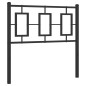 vidaXL Cabecero de metal negro 90 cm vidaXL Cabecero de metal negro 90 cm