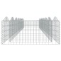 vidaXL Arriate de gaviones forma arco hierro galvanizado 600x100x50 cm vidaXL Arriate de gaviones forma arco hierro galvanizado 600x100x50 cm