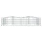 vidaXL Arriate de gaviones forma arco hierro galvanizado 200x100x50 cm vidaXL Arriate de gaviones forma arco hierro galvanizado 200x100x50 cm