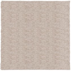 vidaXL Alfombra peluda de pelo largo moderna PAMPLONA beige 120x120 cm