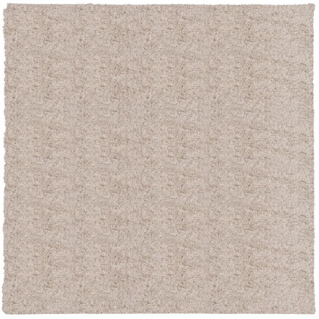 vidaXL Alfombra peluda de pelo largo moderna PAMPLONA beige 120x120 cm
