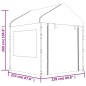 vidaXL Cenador con techo polietileno blanco 11,15x2,28x2,69 m vidaXL Cenador con techo polietileno blanco 11,15x2,28x2,69 m