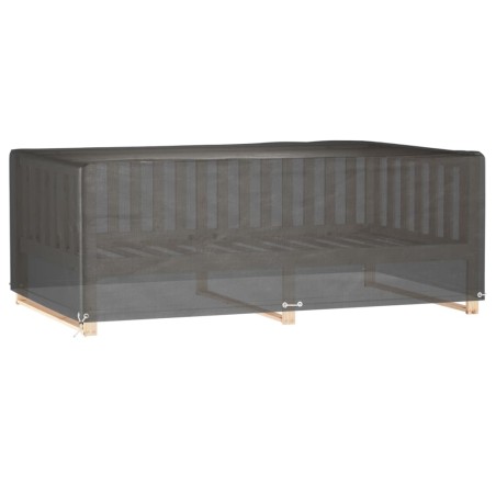 vidaXL Fundas muebles jardín 2 uds 12 ojales rectangular 213x132x75 cm