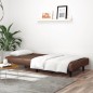 vidaXL Sofá cama de 2 plazas cuero sintético marrón vidaXL Sofá cama de 2 plazas cuero sintético marrón