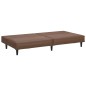 vidaXL Sofá cama de 2 plazas cuero sintético marrón vidaXL Sofá cama de 2 plazas cuero sintético marrón