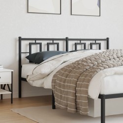 vidaXL Cabecero de metal negro 160 cm