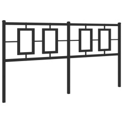 vidaXL Cabecero de metal negro 160 cm
