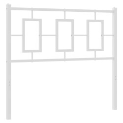 vidaXL Cabecero de metal blanco 100 cm