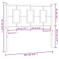 vidaXL Cabecero de metal blanco 100 cm vidaXL Cabecero de metal blanco 100 cm