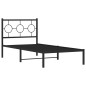 vidaXL Estructura de cama con cabecero metal negro 90x200 cm vidaXL Estructura de cama con cabecero metal negro 90x200 cm