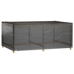 vidaXL Fundas muebles jardín 2 uds 8 ojales rectangular 180x122x75 cm