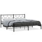 vidaXL Estructura de cama con cabecero metal negro 200x200 cm vidaXL Estructura de cama con cabecero metal negro 200x200 cm