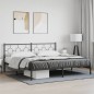 vidaXL Estructura de cama con cabecero metal negro 200x200 cm vidaXL Estructura de cama con cabecero metal negro 200x200 cm