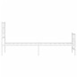 vidaXL Estructura cama metal con cabecero y pie cama blanca 80x200 cm vidaXL Estructura cama metal con cabecero y pie cama blanca 80x200 cm