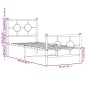 vidaXL Estructura cama metal con cabecero y pie cama blanca 80x200 cm vidaXL Estructura cama metal con cabecero y pie cama blanca 80x200 cm