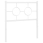 vidaXL Cabecero de metal blanco 75 cm vidaXL Cabecero de metal blanco 75 cm
