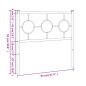 vidaXL Cabecero de metal blanco 90 cm vidaXL Cabecero de metal blanco 90 cm