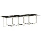 vidaXL Set comedor jardín y cojines 17 pzas ratán sintético gris claro vidaXL Set comedor jardín y cojines 17 pzas ratán sintético gris claro