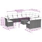 vidaXL Set de sofás de jardín 11 pzas y cojines ratán sintético negro vidaXL Set de sofás de jardín 11 pzas y cojines ratán sintético negro