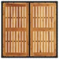 vidaXL Mesa de jardín superficie madera acacia ratán negro 90x90x75 cm vidaXL Mesa de jardín superficie madera acacia ratán negro 90x90x75 cm