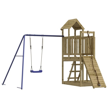 vidaXL Parque infantil de exterior madera de pino impregnada