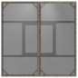 vidaXL Mesa de jardín superficie de vidrio ratán PE gris 80x80x75 cm vidaXL Mesa de jardín superficie de vidrio ratán PE gris 80x80x75 cm