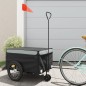 vidaXL Remolque para bicicleta hierro negro y gris 45 kg vidaXL Remolque para bicicleta hierro negro y gris 45 kg