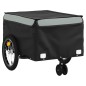 vidaXL Remolque para bicicleta hierro negro y gris 45 kg vidaXL Remolque para bicicleta hierro negro y gris 45 kg