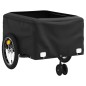 vidaXL Remolque para bicicleta hierro negro y gris 45 kg vidaXL Remolque para bicicleta hierro negro y gris 45 kg