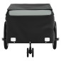vidaXL Remolque para bicicleta hierro negro y gris 45 kg vidaXL Remolque para bicicleta hierro negro y gris 45 kg