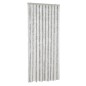 vidaXL Cortina antimoscas chenilla gris claro y blanco 56x185 cm