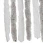 vidaXL Cortina antimoscas chenilla gris claro y blanco 56x185 cm