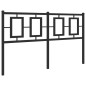 vidaXL Cabecero de metal negro 140 cm vidaXL Cabecero de metal negro 140 cm