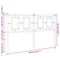 vidaXL Cabecero de metal negro 140 cm vidaXL Cabecero de metal negro 140 cm