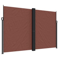 vidaXL Toldo lateral retráctil marrón 220x1000 cm