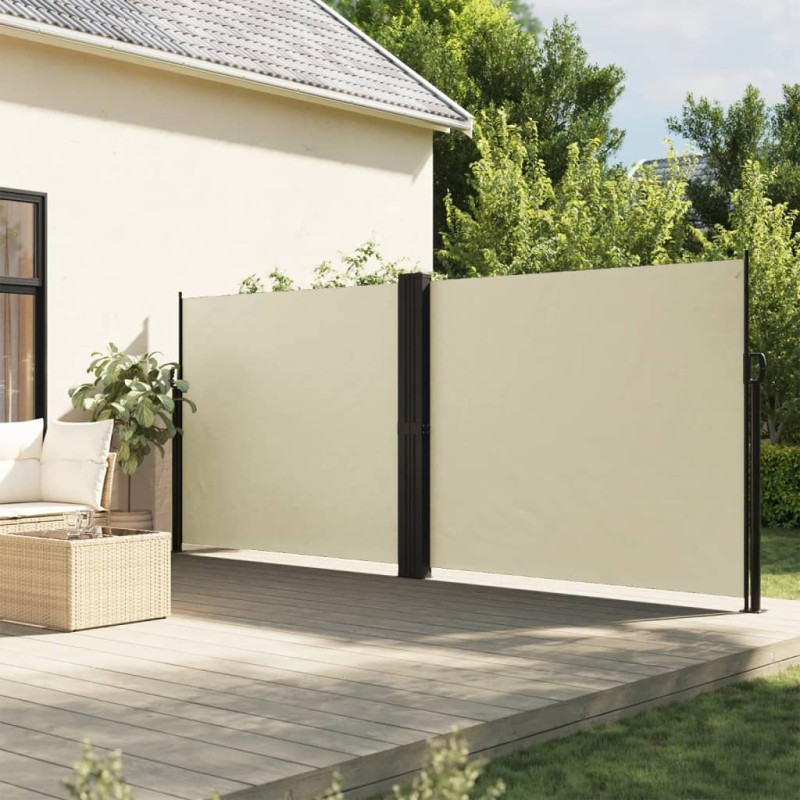 vidaXL Toldo lateral retráctil crema 160x1200 cm vidaXL Toldo lateral retráctil crema 160x1200 cm
