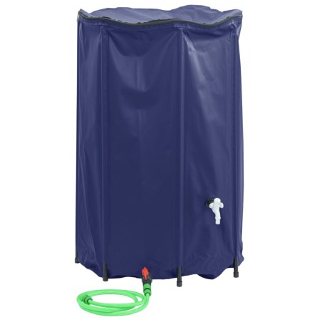 vidaXL Depósito de agua plegable con grifo PVC 1000 l