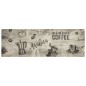 vidaXL Alfombra de cocina lavable terciopelo gris café 60x180 cm vidaXL Alfombra de cocina lavable terciopelo gris café 60x180 cm