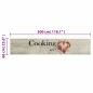 vidaXL Alfombra de cocina lavable terciopelo Peper Cooking 60x300 cm vidaXL Alfombra de cocina lavable terciopelo Peper Cooking 60x300 cm