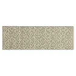 vidaXL Alfombra de cocina lavable terciopelo hojas 60x180 cm