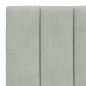vidaXL Estructura cama con luces LED terciopelo gris claro 80x200 cm