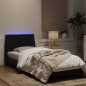vidaXL Estructura de cama con luces LED terciopelo negro 80x200 cm vidaXL Estructura de cama con luces LED terciopelo negro 80x200 cm