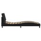 vidaXL Estructura de cama con luces LED terciopelo negro 80x200 cm vidaXL Estructura de cama con luces LED terciopelo negro 80x200 cm