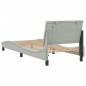 vidaXL Estructura cama con luces LED terciopelo gris claro 90x190 cm